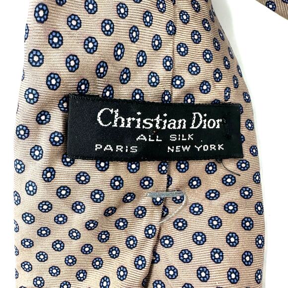 Christian Dior Floral Silk Tie - Picture 2 of 3